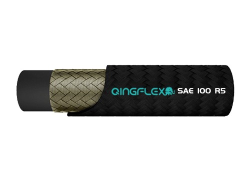 一层钢丝编织纤维外编液压管 SAE 100 R5